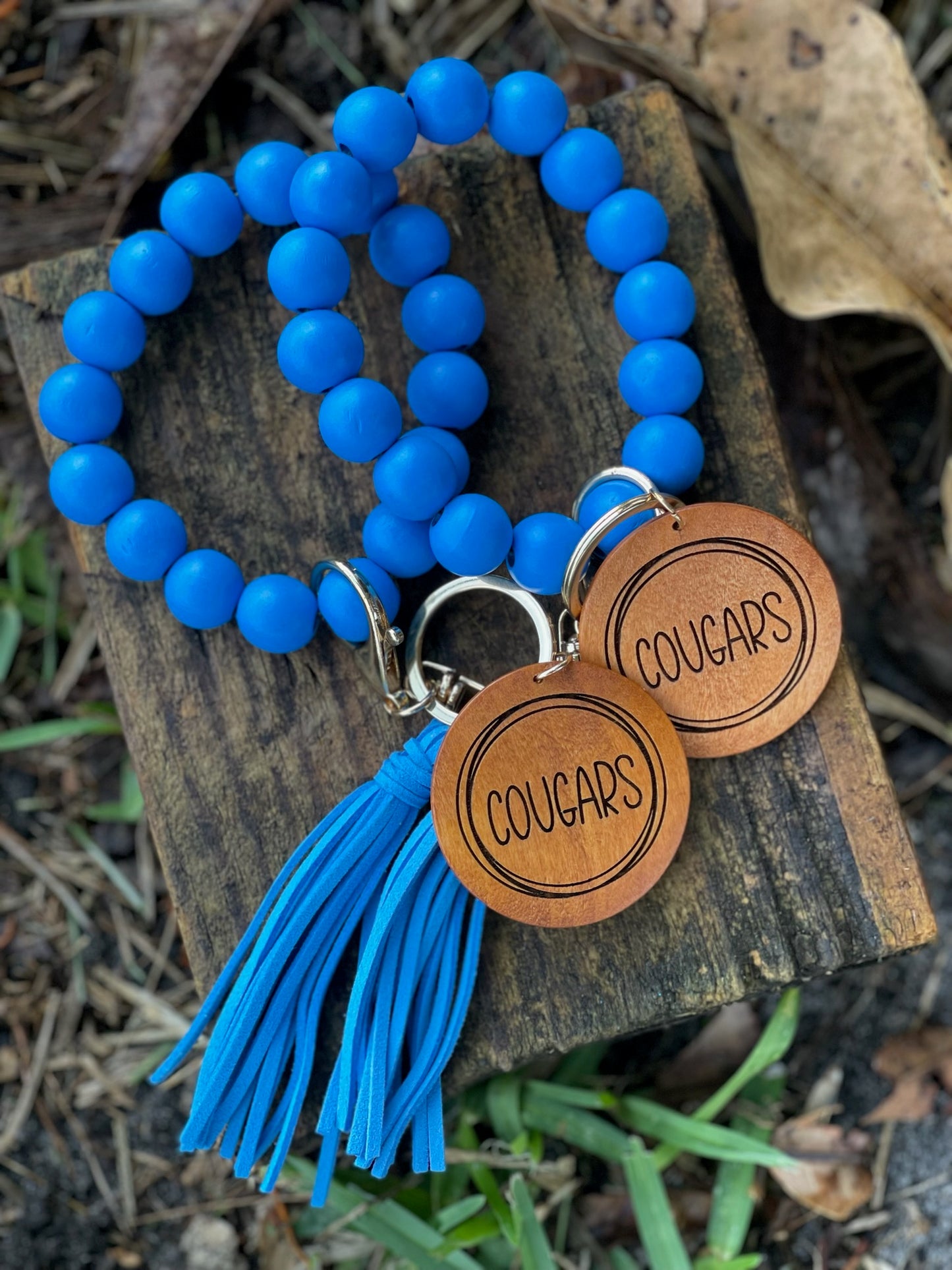 Wood Bead Wristlet