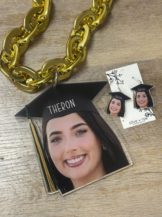 Personalized face chain necklace for bachelorette party celebration