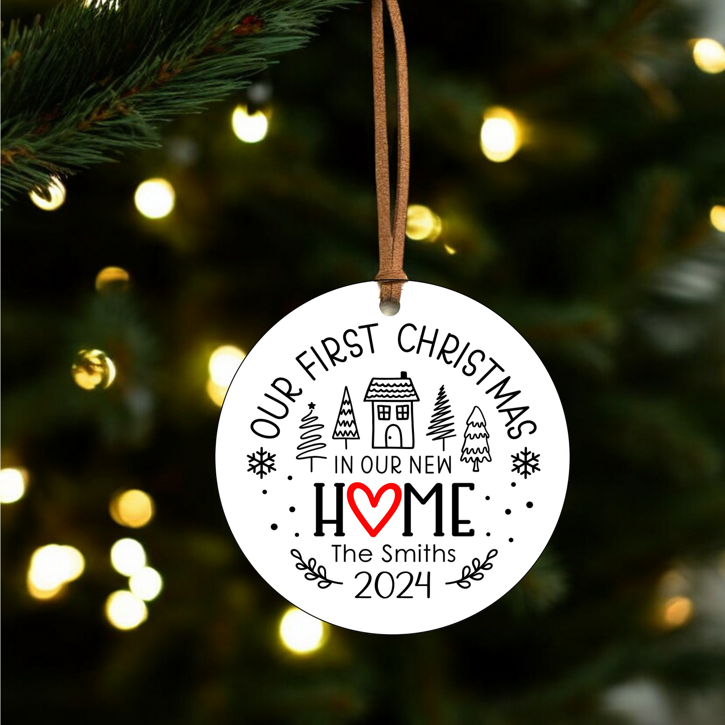 Our First Christmas in our New Home Ornament