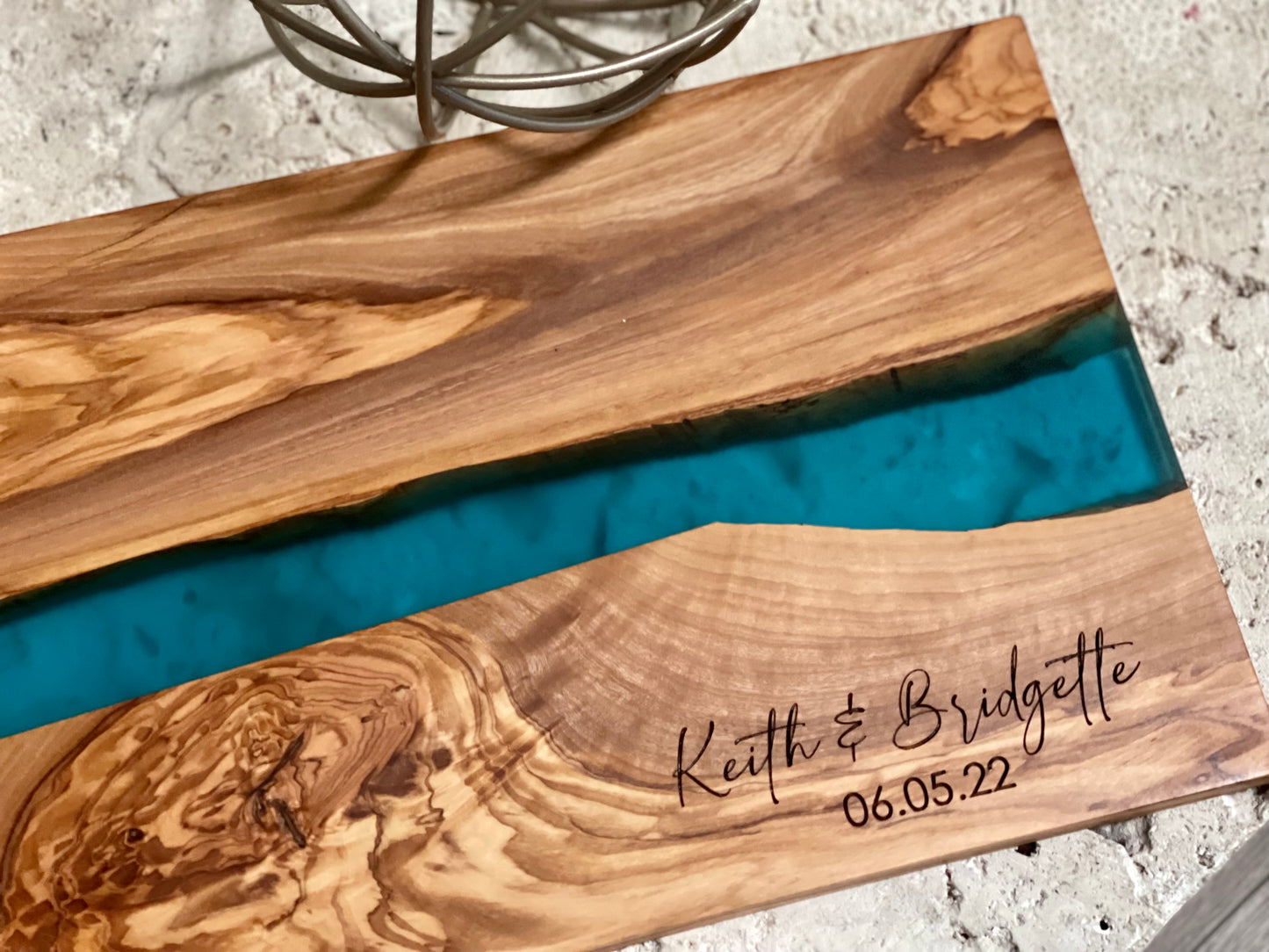 Olivewood + Resin Board