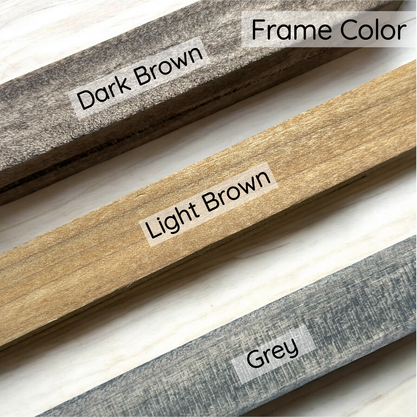 Custom Frame colors for personalized baby nursery sign with custom name and birth details, neutral wall art for newborn room by Olive+Rae