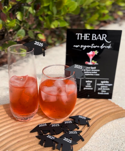 Graduation Drink Charms