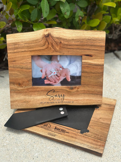 Acacia Live Edge Picture Frame Closing Gift