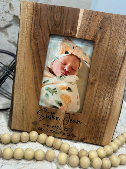 Acacia Live Edge Picture Frame