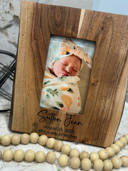 Acacia Live Edge Picture Frame
