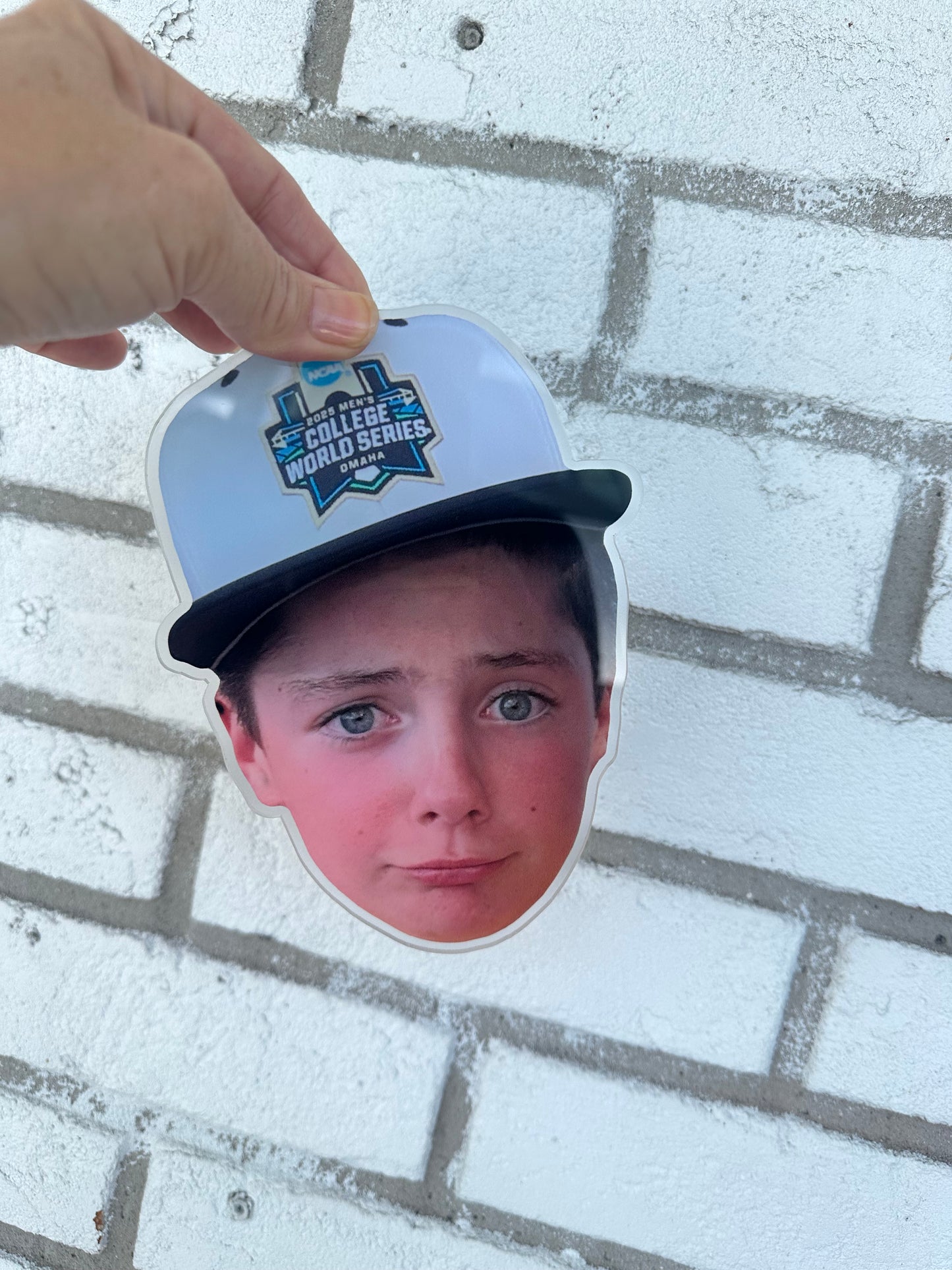 Custom Acrylic Cooperstown Face Charm | Personalized Baseball Photo Charm ONLY