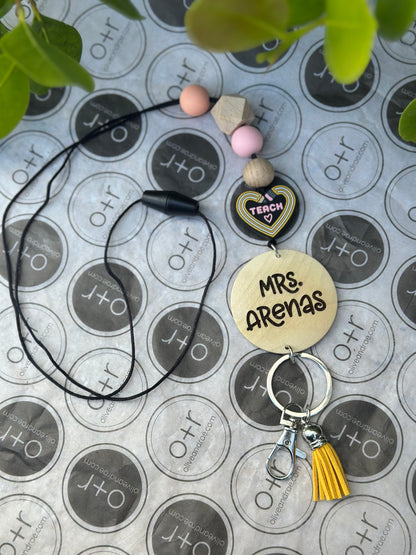 Personalized Teacher Lanyard