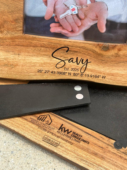 Acacia Live Edge Picture Frame Closing Gift