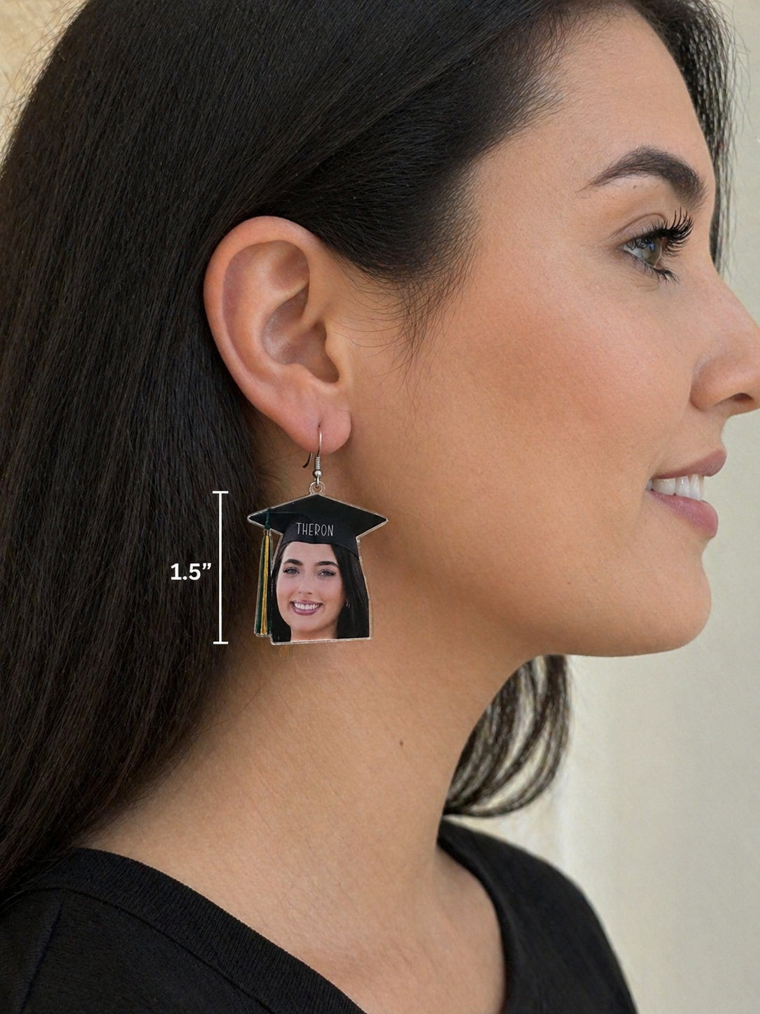 Custom face earrings
