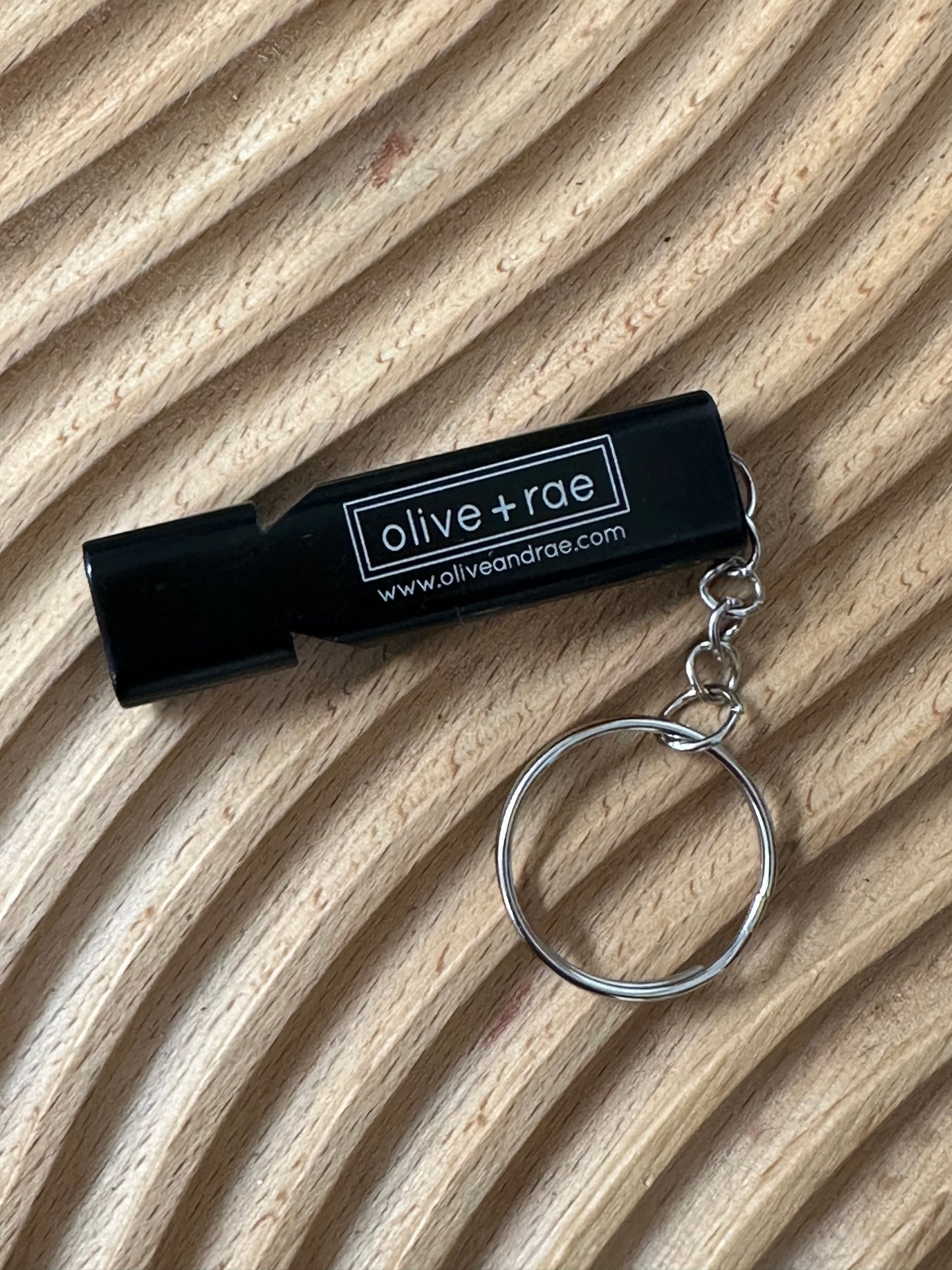 Custom Engraved Safety Whistle Keychain | Promotional Business Swag | Personalized Emergency Whistle