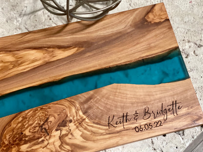 Olivewood + Resin Board