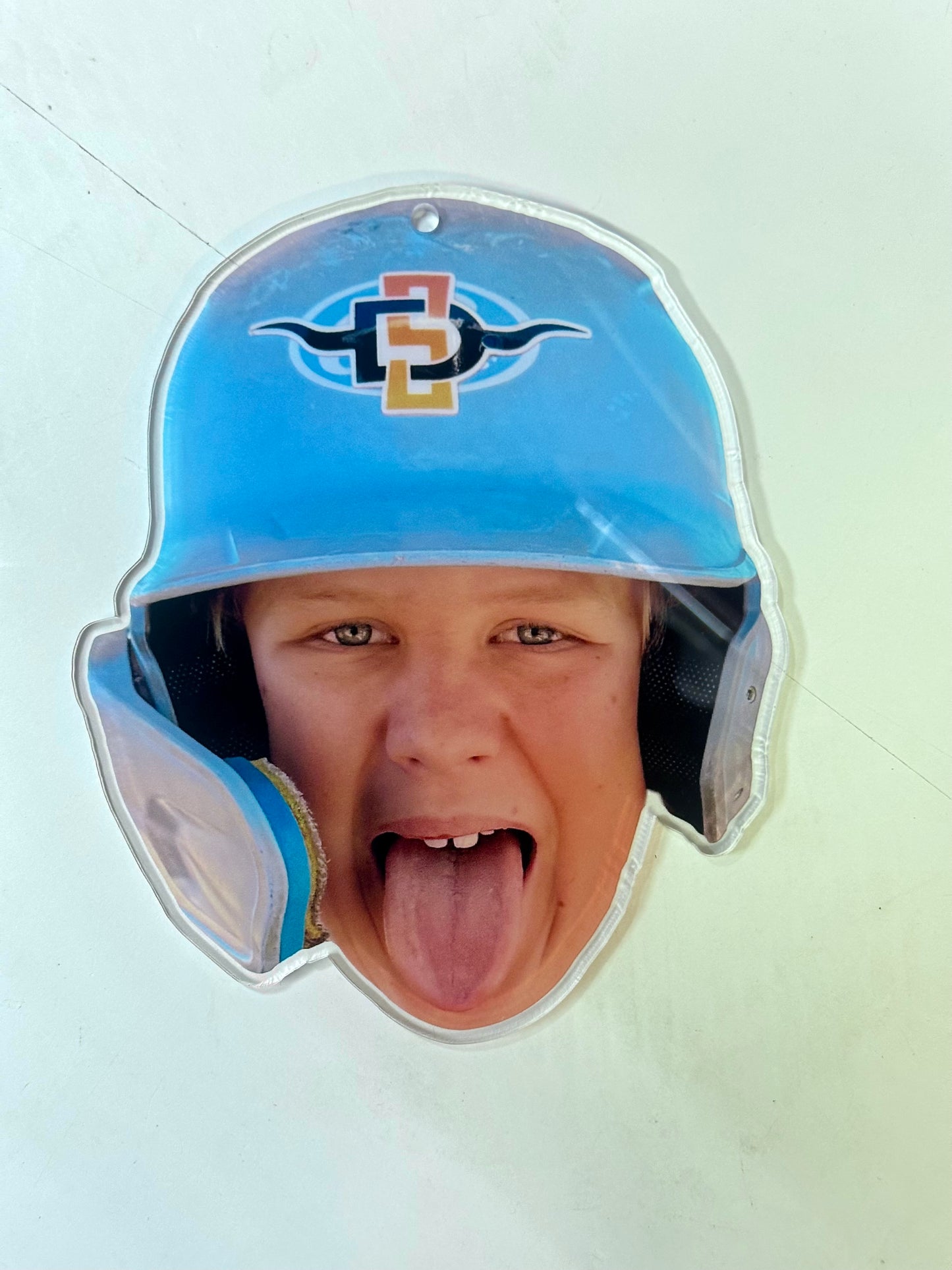 Custom Acrylic Cooperstown Face Charm | Personalized Baseball Photo Charm ONLY