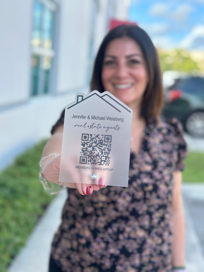 Real Estate Agent QR Code Sign