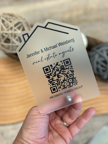 Real Estate Agent QR Code Sign