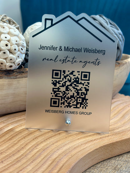 Real Estate Agent QR Code Sign