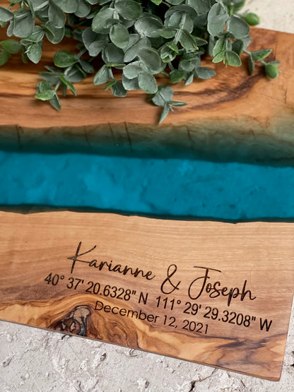 Olivewood + Resin Board