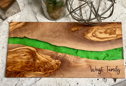 Olivewood + Resin Board