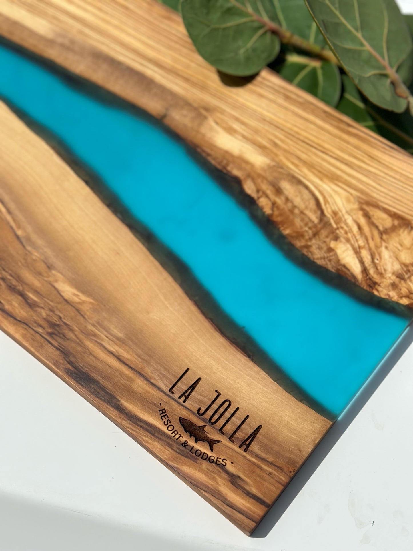 Olivewood + Resin Board and Coasters