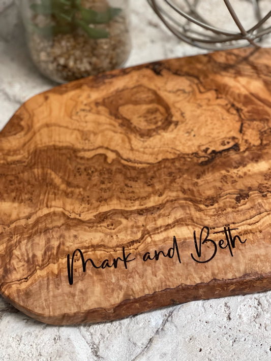 Live Edge Olivewood Board