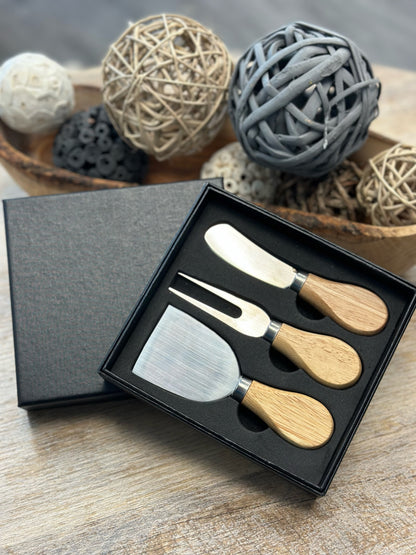 Slate + Acacia Board and Coasters