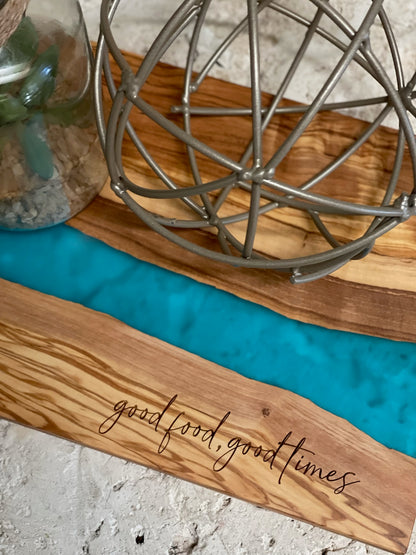 Olivewood + Resin Board