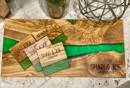 Olivewood + Resin Board