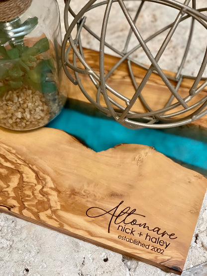 Olivewood + Resin Board