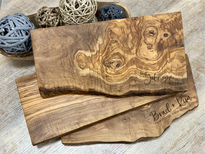 13" Live Edge Olivewood Board