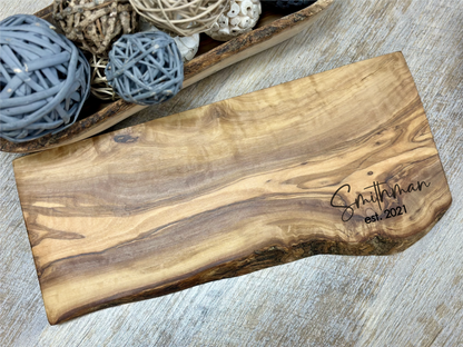 13" Live Edge Olivewood Board