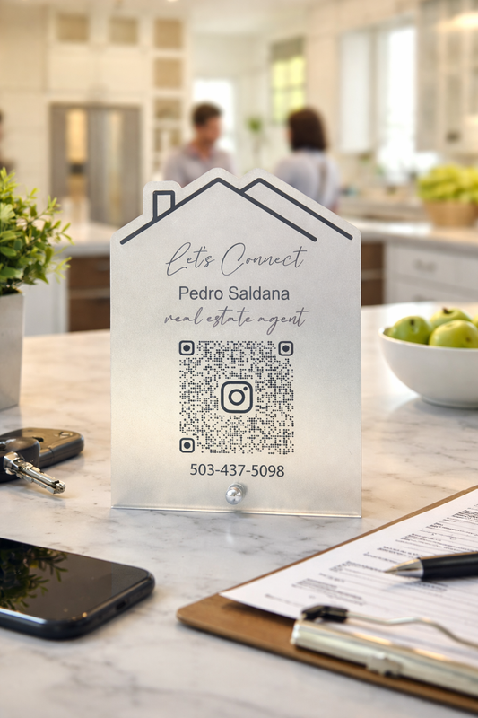 Real Estate Agent QR Code Sign
