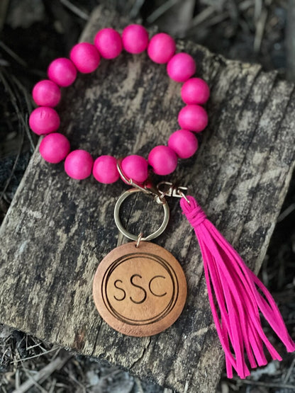 Wood Bead Wristlet