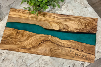 Olivewood + Resin Board