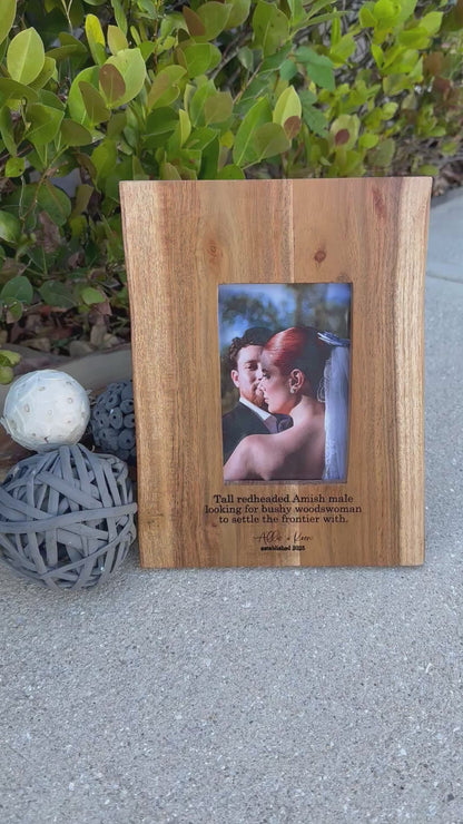 Acacia Live Edge Picture Frame