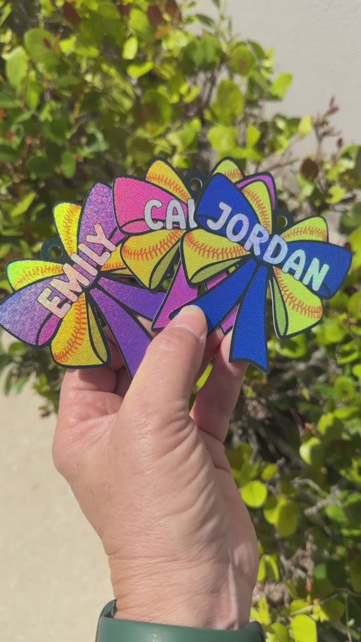 Video of holographic Bag Tag