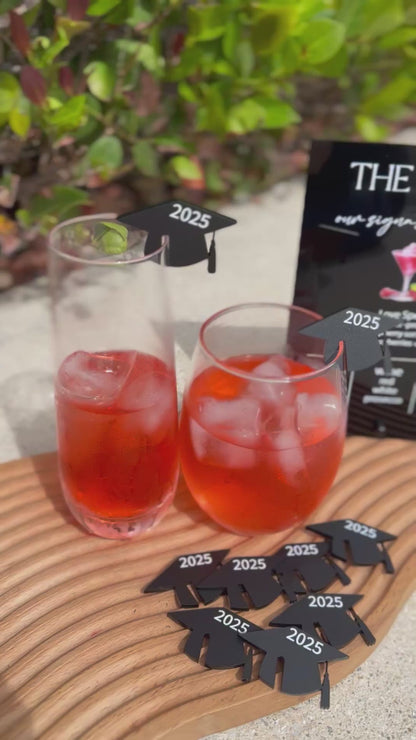 Graduation Drink Charms