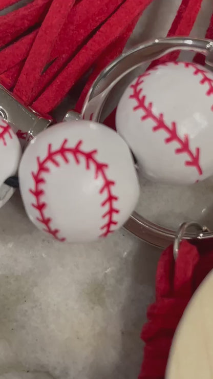 Sports Wood Bead Wristlet